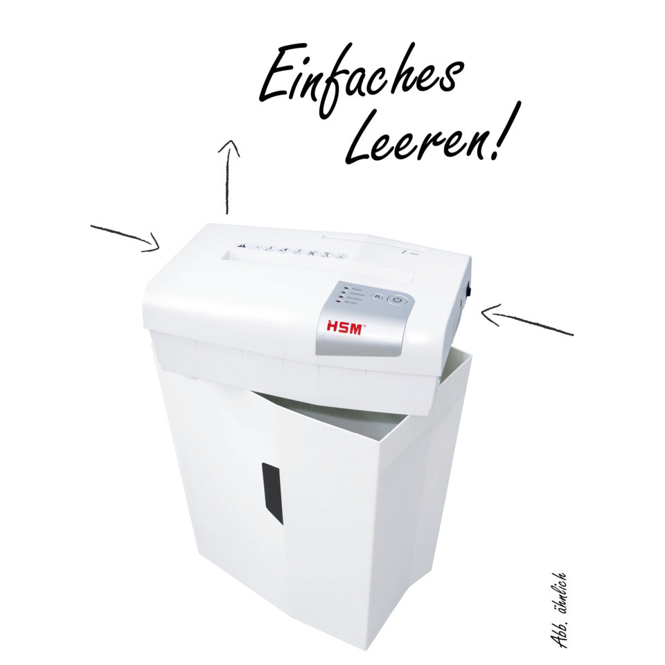Aktenvernichter shredstar X6pro, Partikelschnitt 2x15mm, P5, 6 Blatt, weiß/silber HSM 1046111 HSM 1046111 Partikel 2x15mm