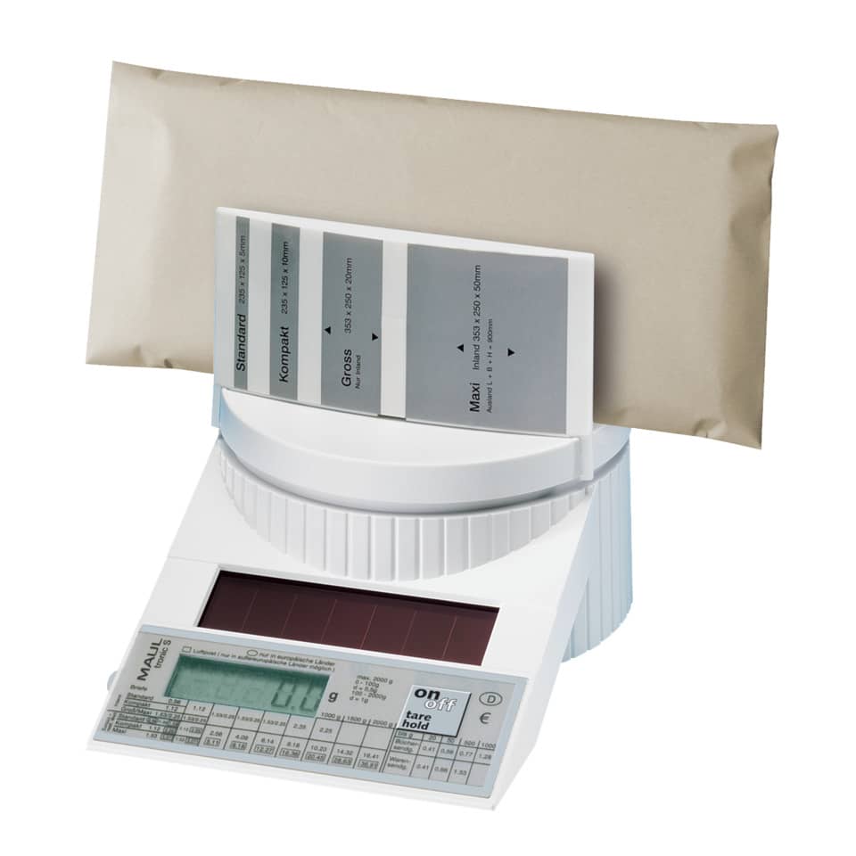 Briefwaage MAULtronic S porto, 2kg, weiß MAUL 15131 02 MAUL 15131 02   2000g