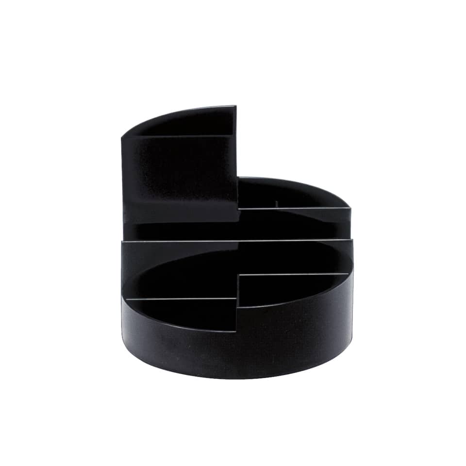 Butler 5 MAULrundbox, 6 Fächer, schlagfester ABS, 140 x 125 mm, schwarz MAUL 4117690 MAUL 41176 90
