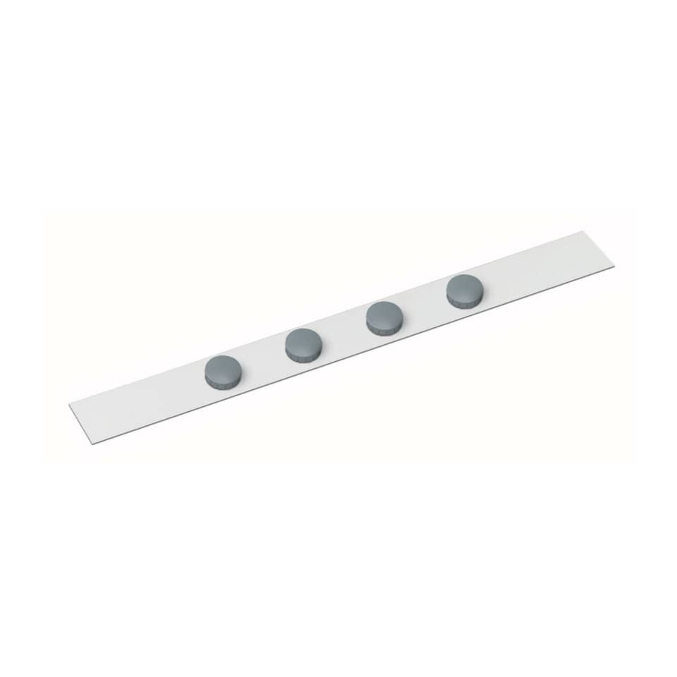 Ferroleiste MAULstandard inkl. 4 Magneten, selbstklebend, 100 x 5 cm, weiß MAUL 62072 02 MAUL 6207202 inkl.4 Magnete