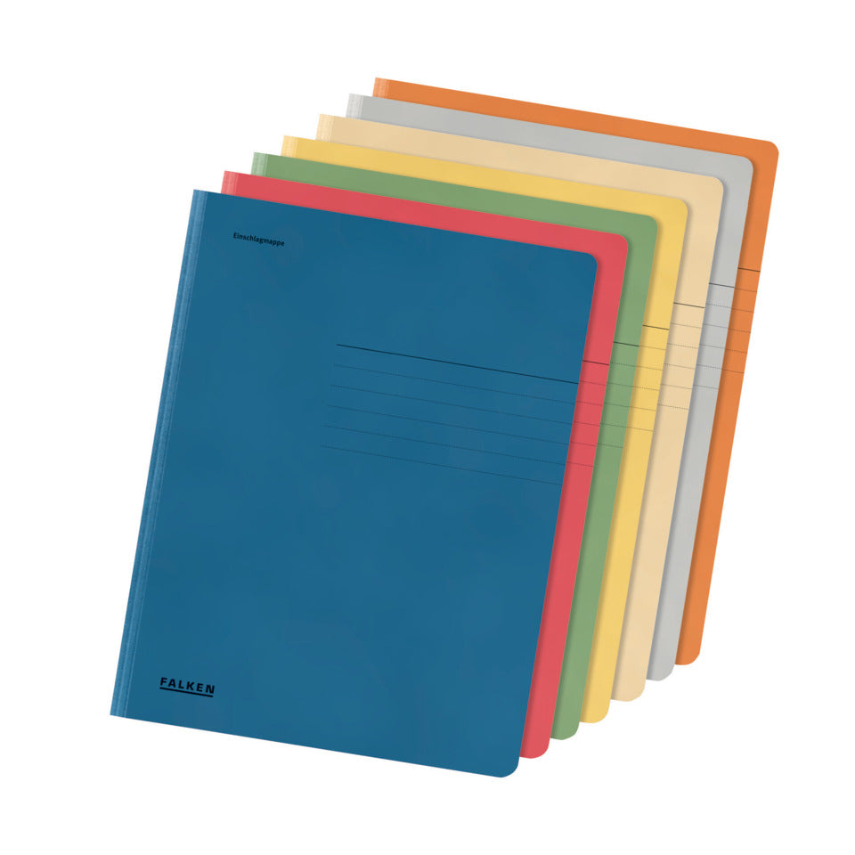 Dreiflügelmappe A4, 320g/m² Manila-RC-Karton, mit 3 Klappen, grün FALKEN 80004161 FALKEN 80004161 320g/m²