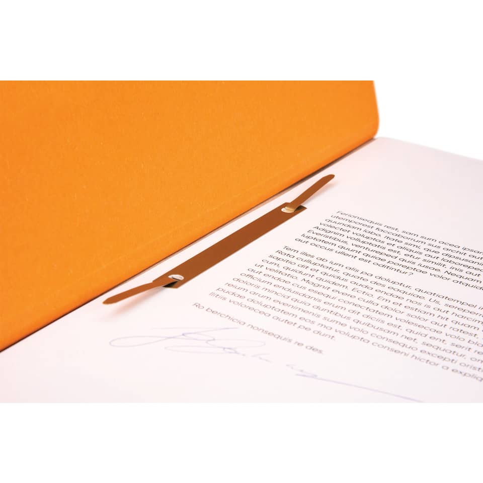 Ösenhefter, A4, 250 g/m², halber Deckel, kfm. Heftung, Manilakarton, orange FALKEN 80000516 FALKEN  80000516