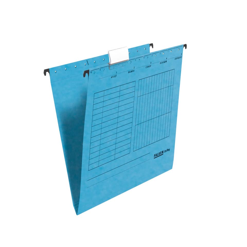 Hängemappe UniReg, 230g/m²-Kraftkarton, seitlich offen, blau FALKEN 80002447