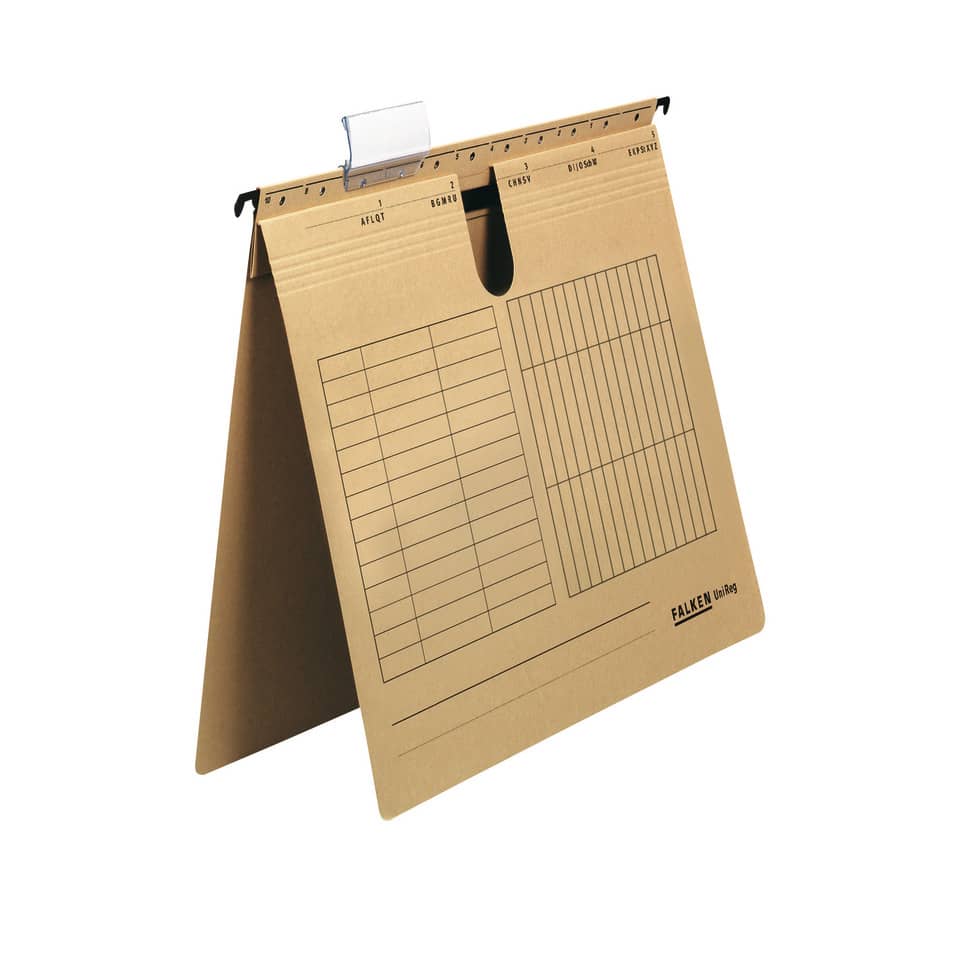 Hängehefter UniReg, A4, 230g/m², kfm. Heftung, braun FALKEN 80004344