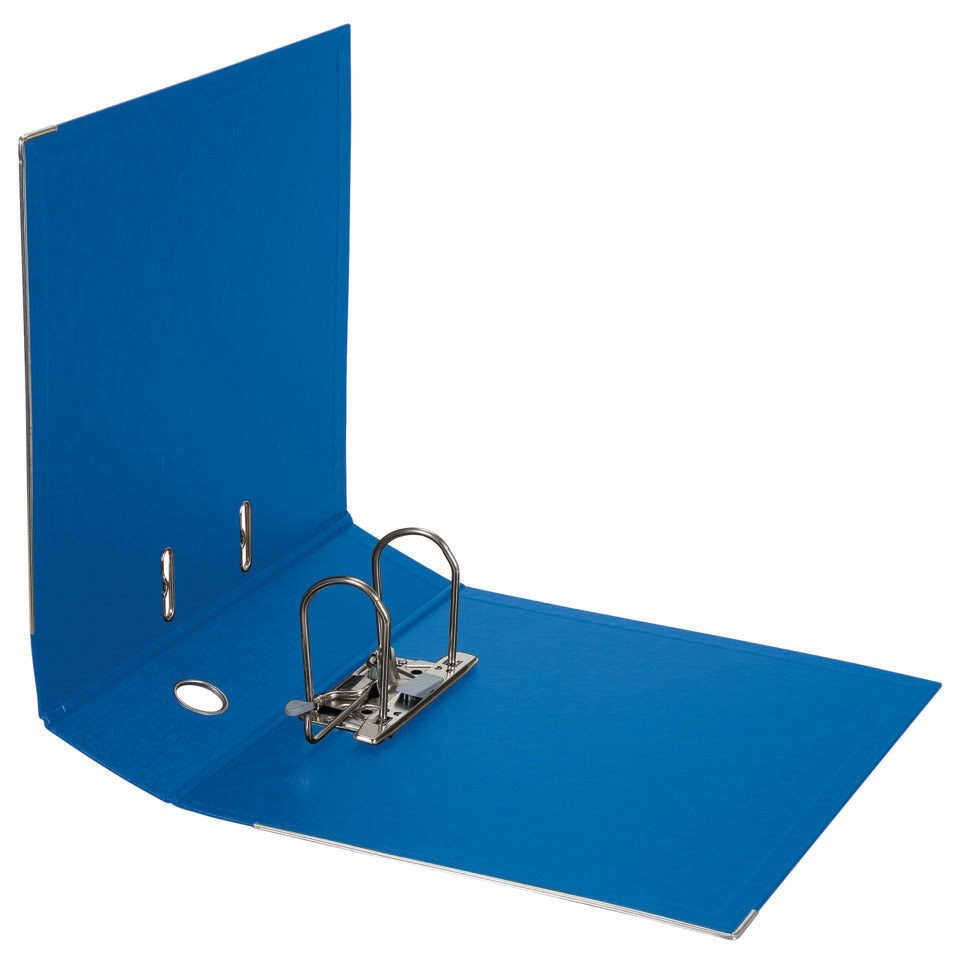 Ordner Chromocolor, DIN A4, PP, 80 mm, breit, auswechselbares Rückenschild, blau FALKEN 11285467 FALKEN 11285467 Chromcolor