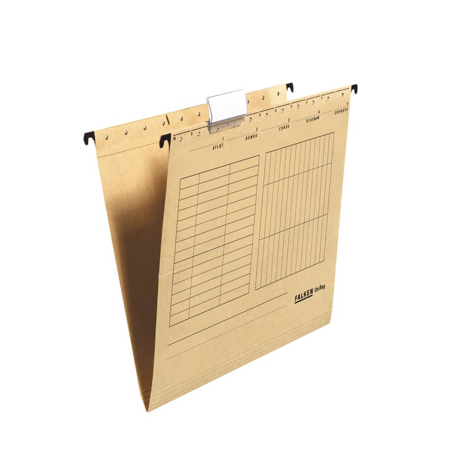 Hängemappe UniReg, 230g/m²-Kraftkarton, seitlich offen, braun FALKEN 80004328