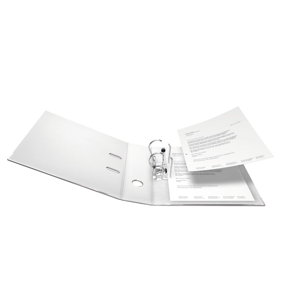 Ordner Chromocolor, DIN A4, PP, 80 mm, breit, auswechselbares Rückenschild, weiß FALKEN 11285525 FALKEN 11285525 Chromcolor
