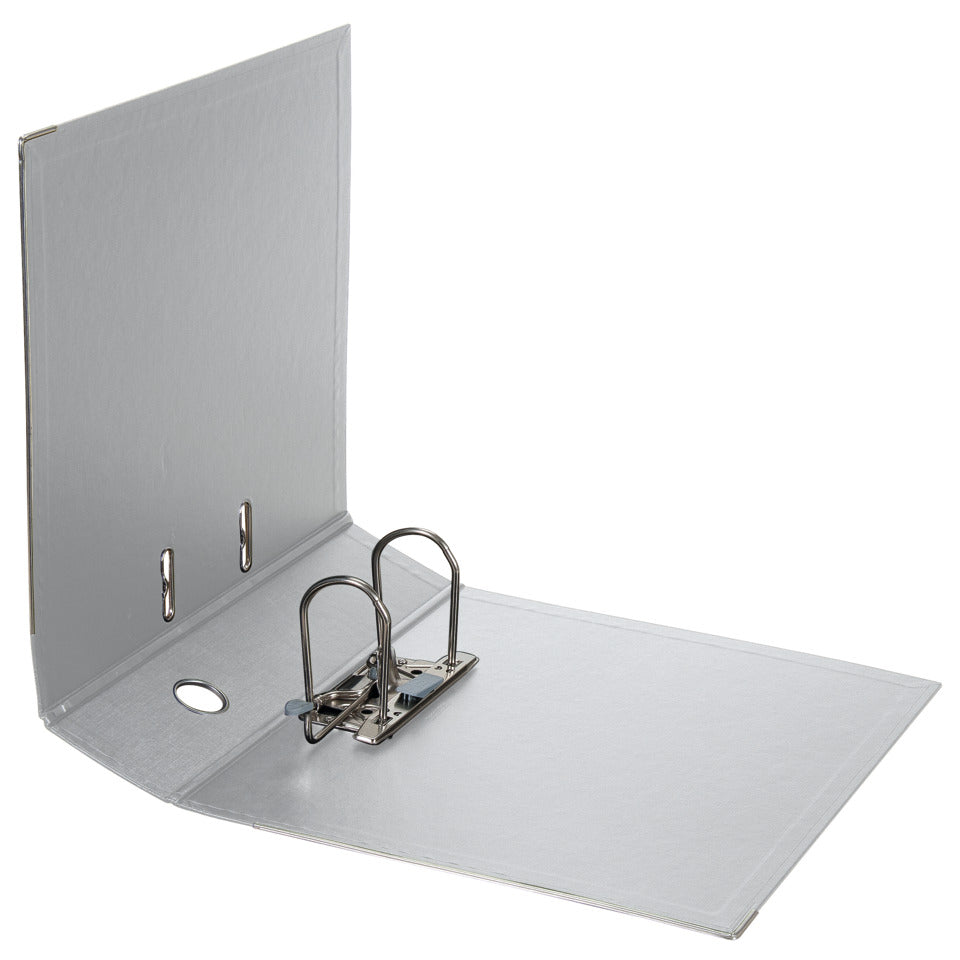 Ordner Chromocolor, DIN A4, PP, 80 mm, breit, auswechselbares Rückenschild, grau FALKEN 11285533 FALKEN 11285533 Chromcolor