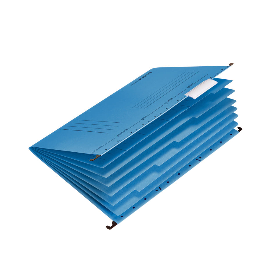 Projekt-/Personalmappe UniReg DIN A4, 230g/qm Kraftkarton, 6 Trennblätter, seitlich offen, blau FALKEN 15046582 FALKEN 15046582 230g