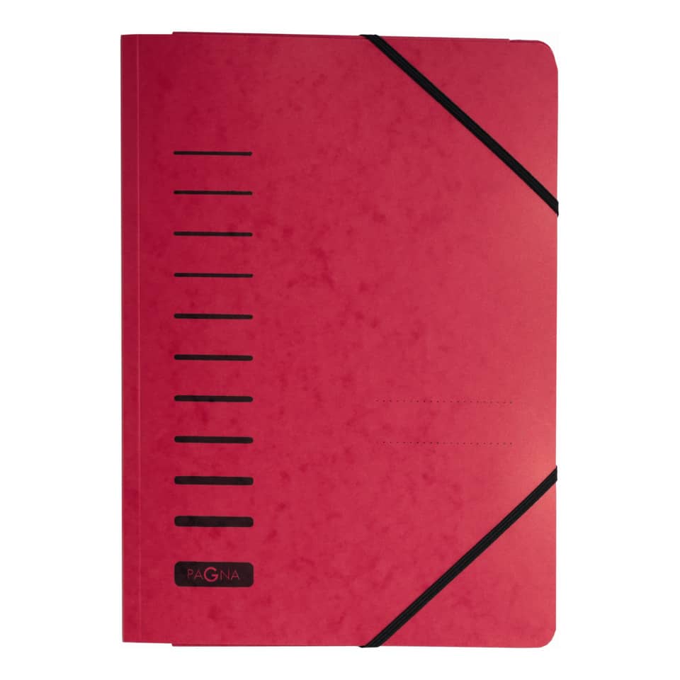 Gummizugmappe, A4, Karton, rot PAGNA 24007-01 PAGNA 24007-01 Karton