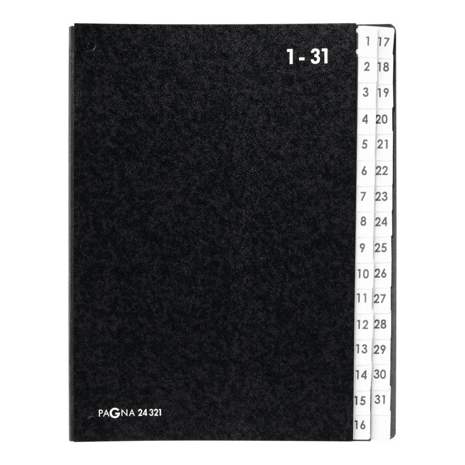 Pultordner Classic 32 Fächer 1-31 schwarz PAGNA 24321 04 PAGNA 24321-04