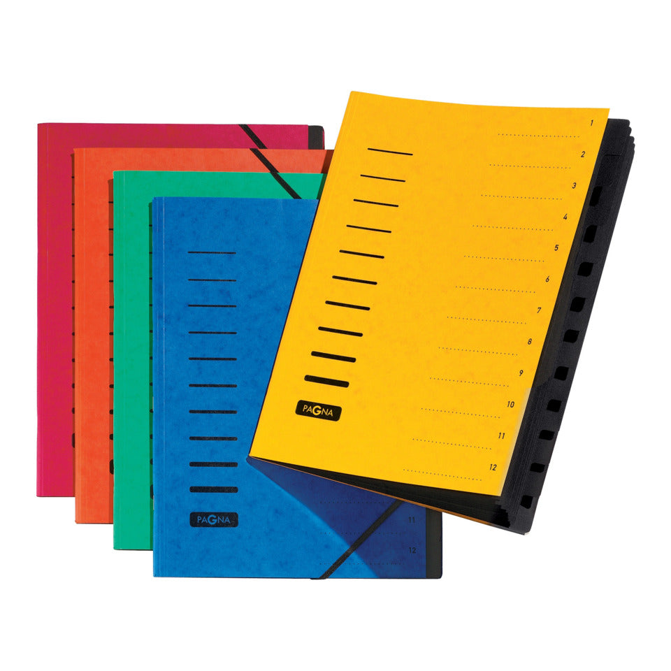 Ordnungsmappe, 12-teilig, blau PAGNA 40059-02 PAGNA 40059-02 .Gummizug