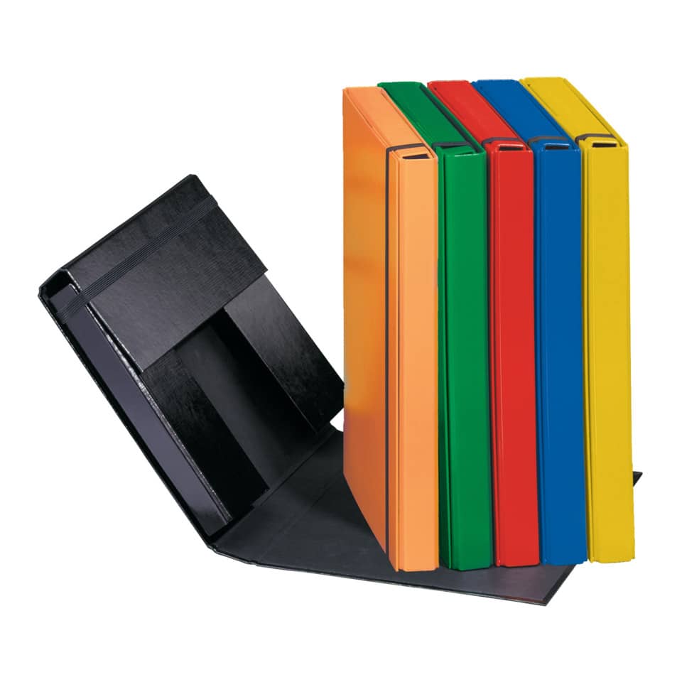 Heftbox Basic, A4, Gummizugverschluss, gelb PAGNA 21309-04 BASIC COLOURS 21309-04