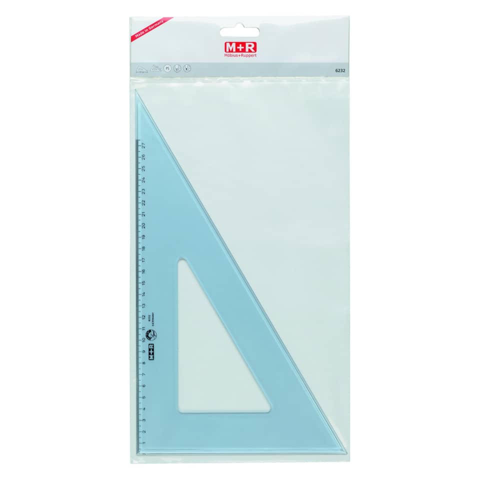 Winkel Spitz 60°, 37cm, rauchgrau M+R 762320020