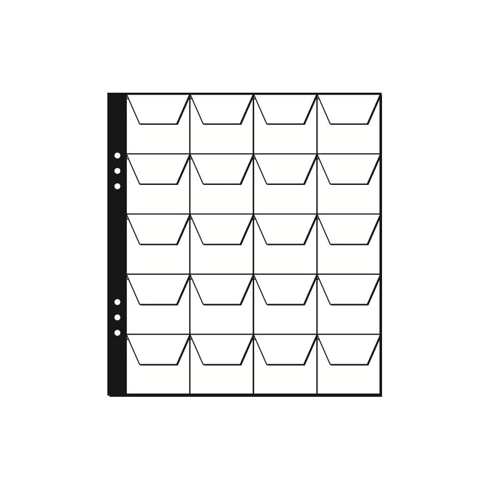 Münzeinlage für 20 Münzen, 45x45mm, 5 Stück PAGNA 30323-19 PAGNA 30323-19 2155-05 45x45