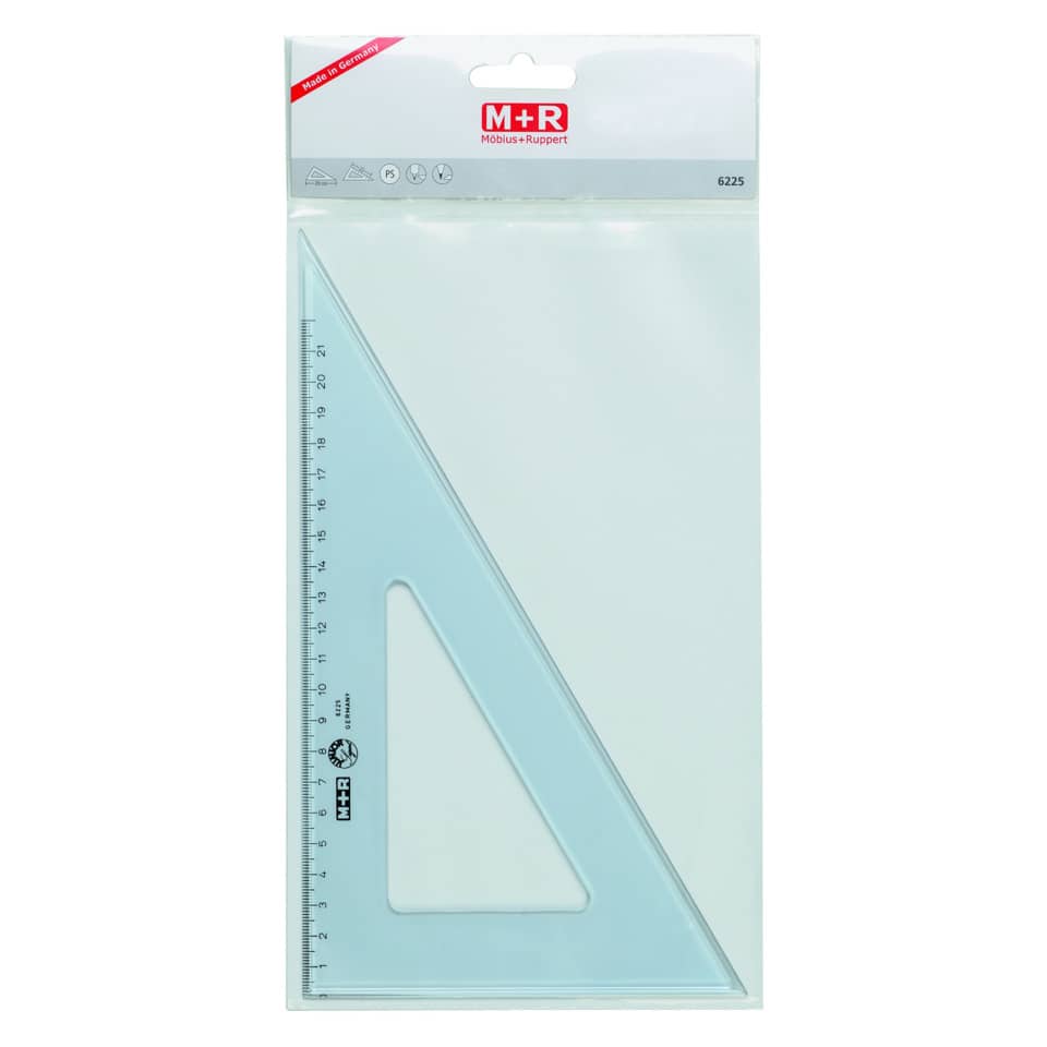 Winkel Spitz 60°, 29cm, rauchgrau M+R 762250020