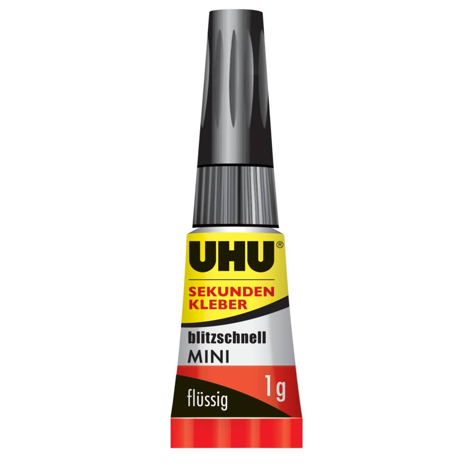Sekundenkleber blitzschnell MINIS, Aufbewahrungsbox mit 3x1g UHU 45415 UHU 45415 blitzschnell