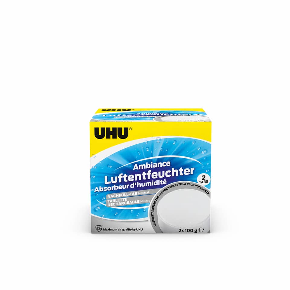 Luftentfeuchter Ambiance Tabs, neutral, 2 x 100 g UHU 50505 UHU 50505 Nachfüllpack