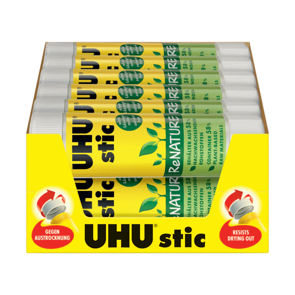 Klebestift stic ReNATURE, ohne Lösungsmittel, 40 g UHU 47