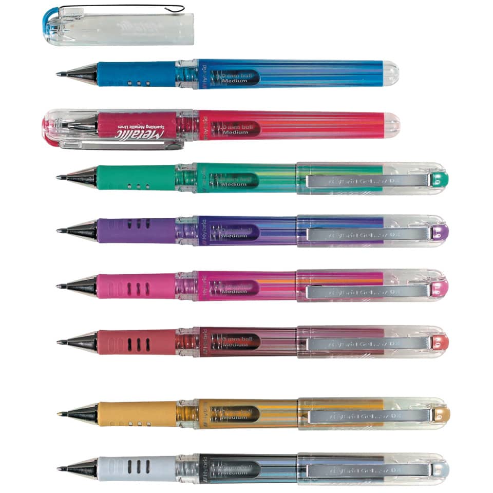 Gel-Tintenroller Hybrid Gel Grip DX K230, 0,5mm, metallic grün PENTEL K230MDO PENTEL K230-MDO Grip DX