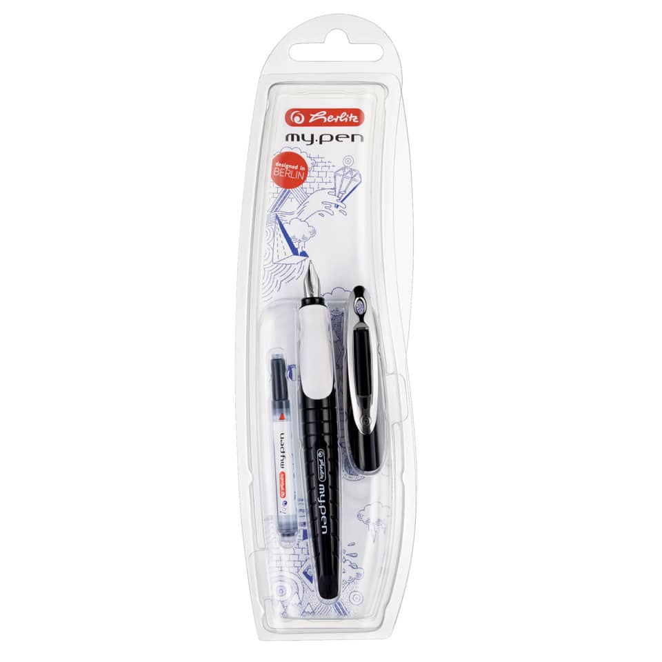 Füllfederhalter my.pen, Feder M, schwarz/weiß HERLITZ 300002935 HERLITZ 300002935 10999746  my.pen