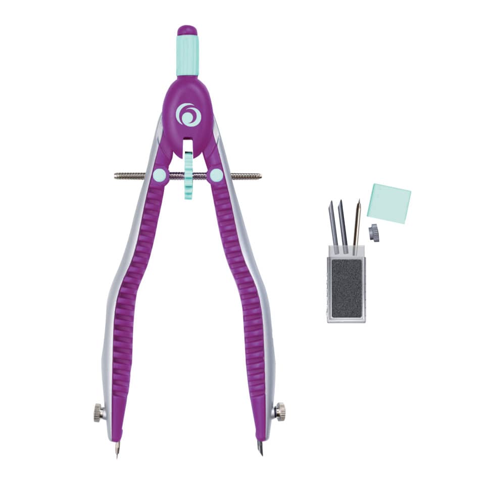 Schnellverstellzirkel my.pen, Ø 170 mm, lila/minze HERLITZ 300003044 HERLITZ 300003044 11122348  my.pen