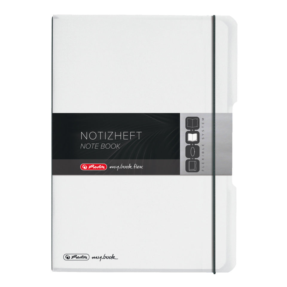 Notizheft my.book flex, A4, 80 Blatt, liniert/kariert, transparent HERLITZ 300003349 HERLITZ 300003349 11361425 my.book Fl