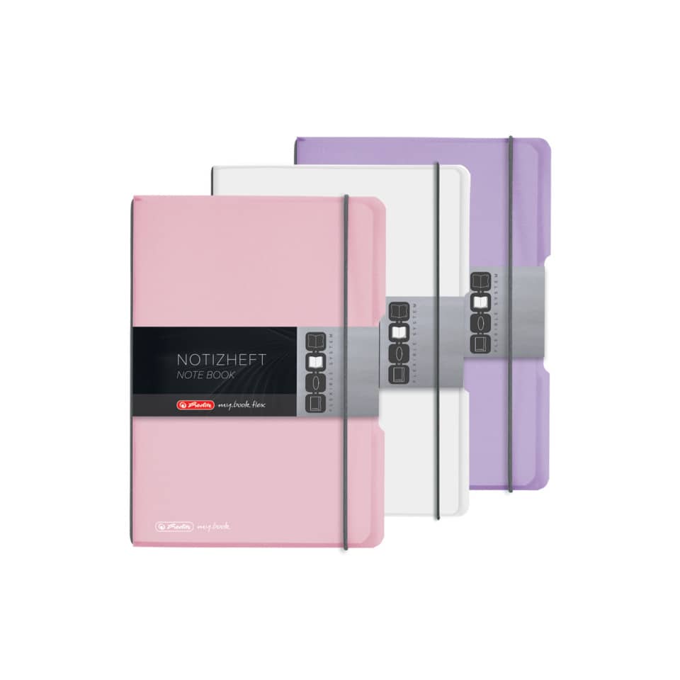 Notizheft my.book flex, A5, 40 Blatt, kariert, rose HERLITZ 300003579 HERLITZ 300003579 11408622 my.book Fl
