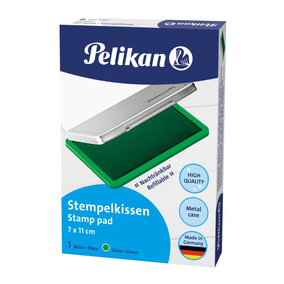 Stempelkissen Gr.2, 7 x 11cm, grün PELIKAN 300004132 PELIKAN 300004132 331033 7x11 Metall
