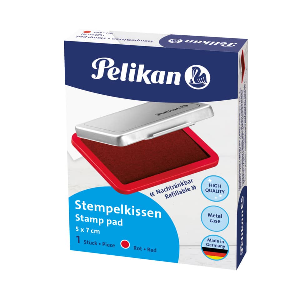 Stempelkissen Gr.3, 5 x 7cm, rot PELIKAN 300004134 PELIKAN 300004134 331181 5x7 Metall
