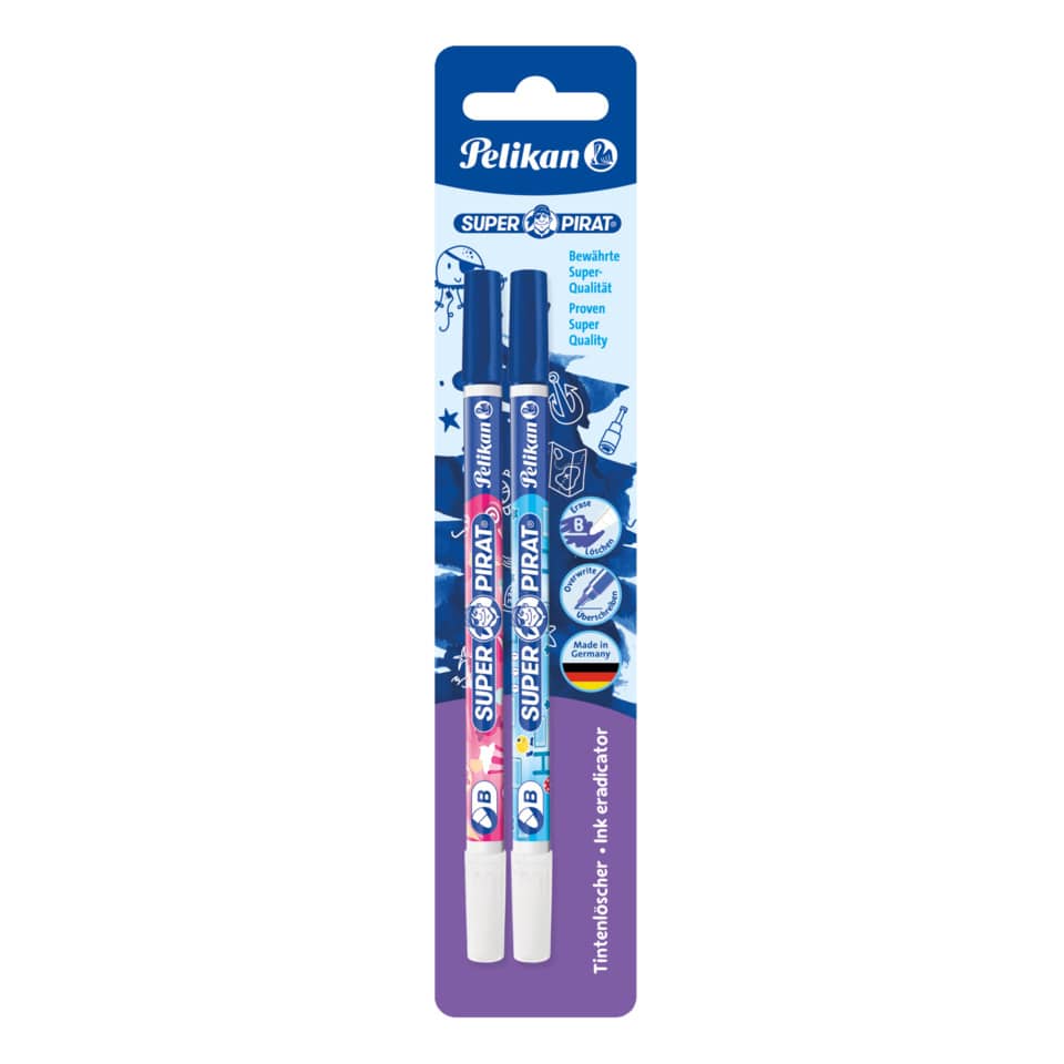 Tintenlöscher SuperPirat breit   850B/2/B Bk2St PELIKAN 300010804 PELIKAN 300010804 921734 850B/2/B