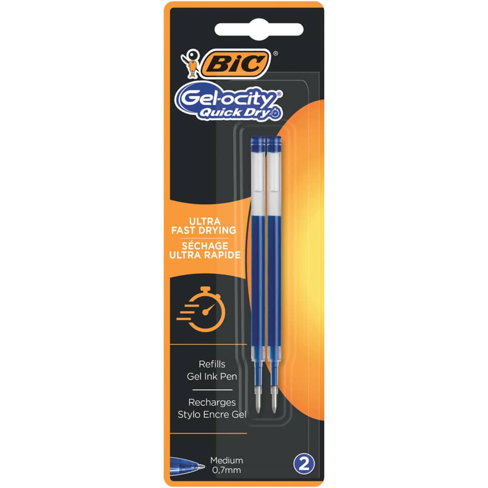 Gelmine Gel-ocity® Quick Dry, 967378, blau, Blister à 2 Stück BIC 967378