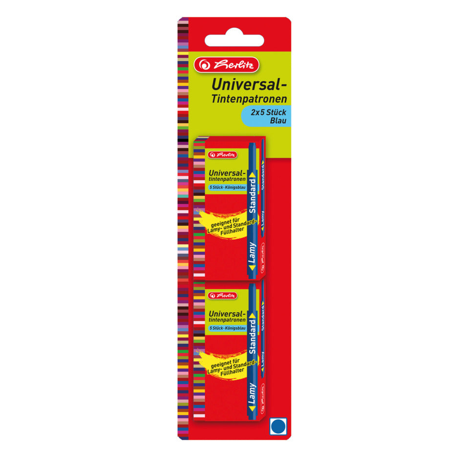 Tintenpatrone, 2 x 5 Stück, blau HERLITZ 300002408 HERLITZ 300002408 10412070