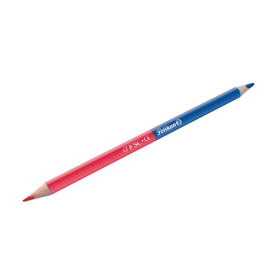 Silbentrennstift dünn, rot/blau PELIKAN 300001232 PELIKAN 300001232 810845 dreieckig
