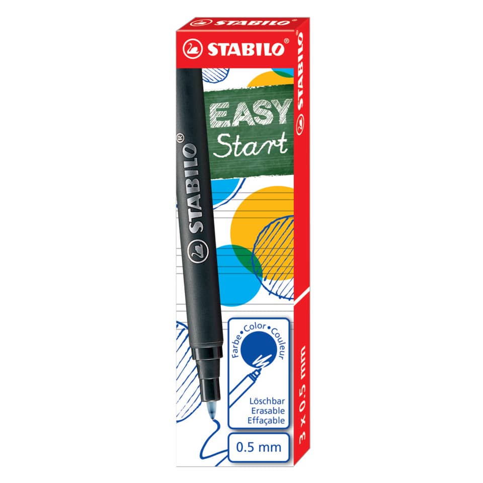 Tintenpatrone EASYoriginal medium, 0,5 mm, blau, Faltschachtel mit 3 Patronen STABILO 6890/041 STABILO 6890/041 löschbar 3ST