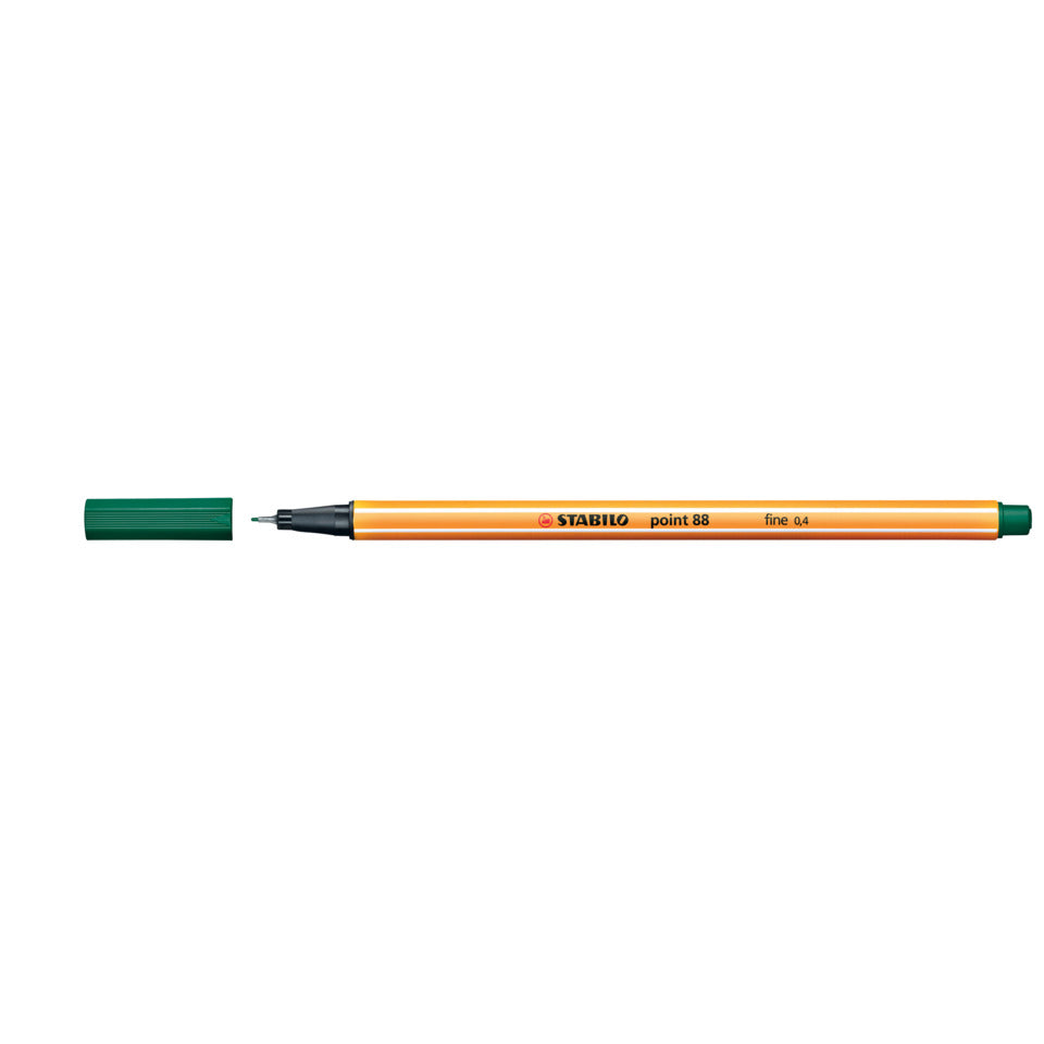 Fineliner point 88®, 0,4 mm, tannengrün STABILO 88/53