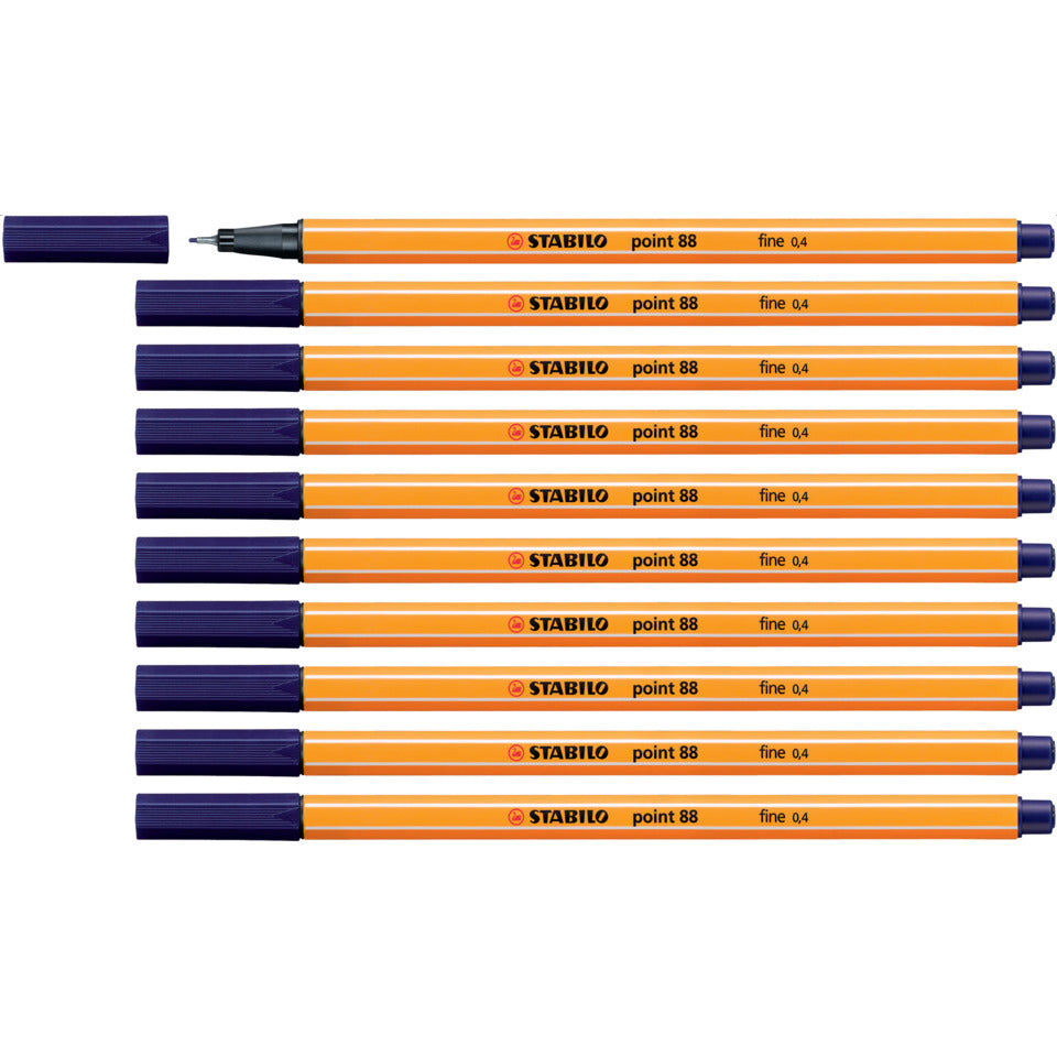 Fineliner point 88®, 0,4 mm, nachtblau STABILO 88/22