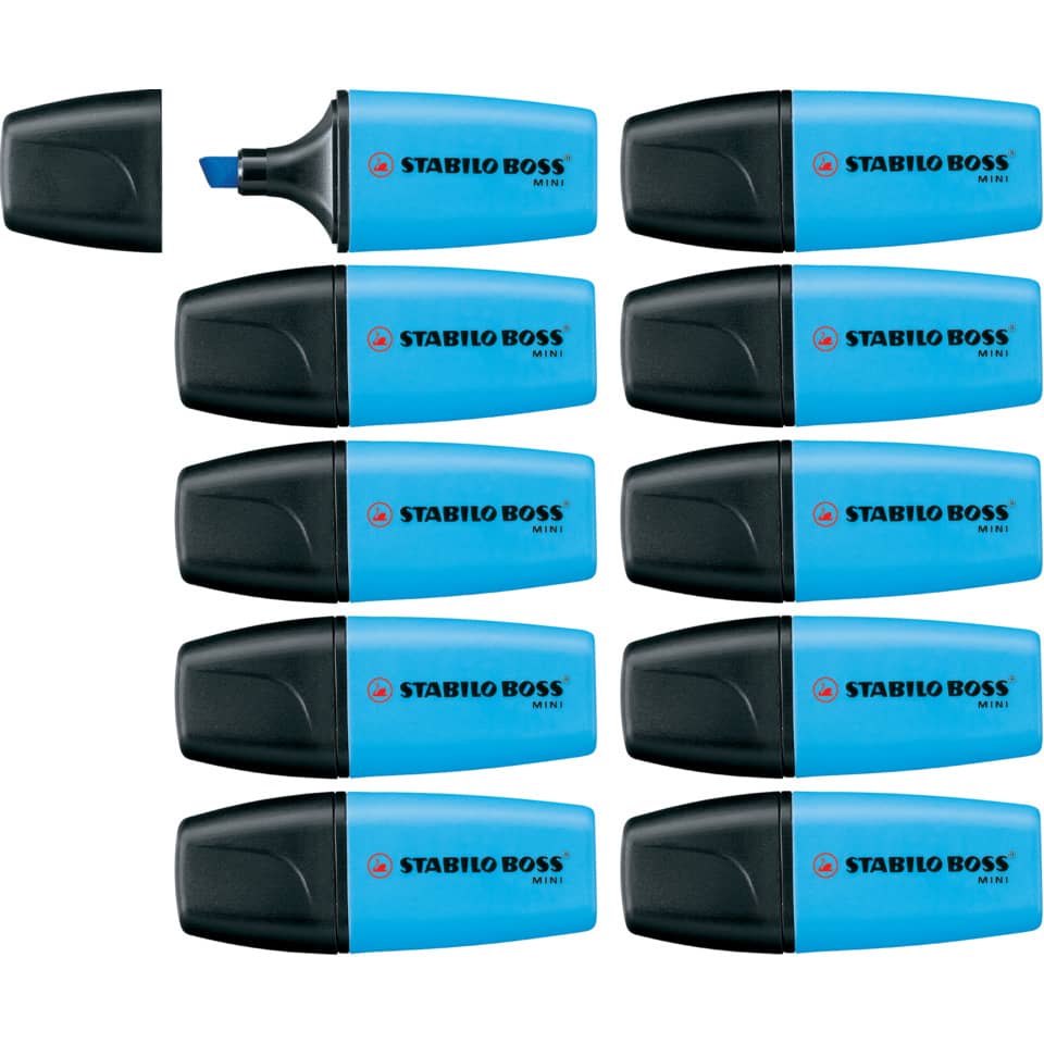 Textmarker BOSS® MINI, 2-5mm, blau STABILO 07/31