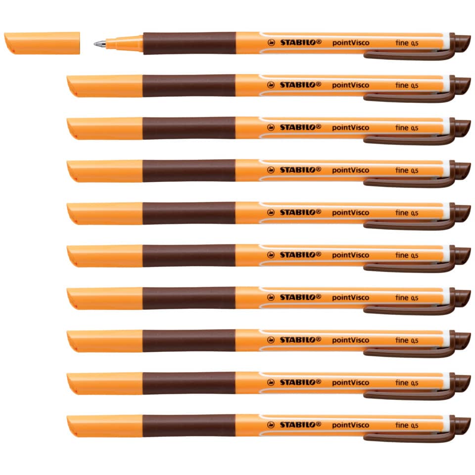 Gelschreiber pointVisco®, 0,5 mm, braun STABILO 1099/45