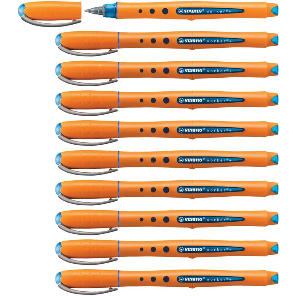 Tintenroller worker®+ fine, 0,3 mm, blau STABILO 2016/41 STABILO 2016/41  0.3mm