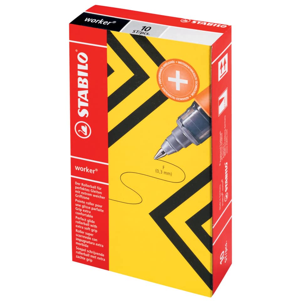 Tintenroller worker®+ fine, 0,3 mm, schwarz STABILO 2016/46 STABILO 2016/46  0.3mm