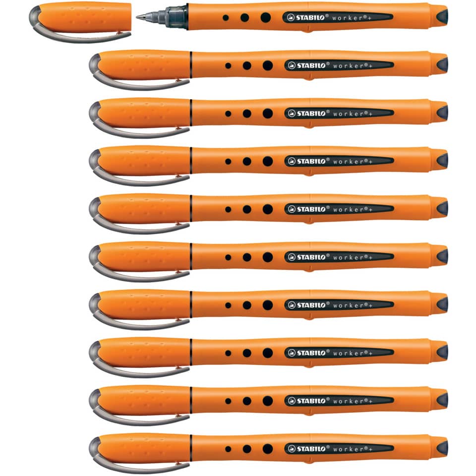 Tintenroller worker®+ fine, 0,3 mm, schwarz STABILO 2016/46 STABILO 2016/46  0.3mm