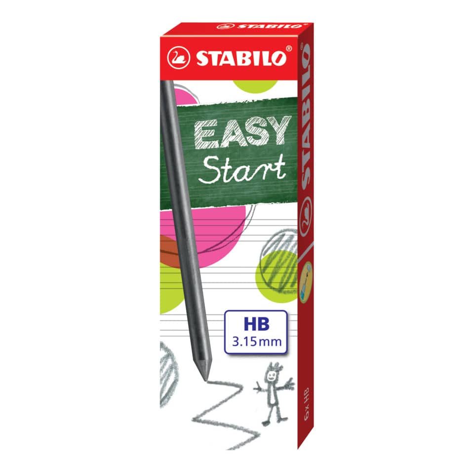 Feinmine EASYergo 3.15, HB, Faltschachtel mit 6 Minen STABILO 7890/6-HB STABILO 7890/6-HB Sc 6St