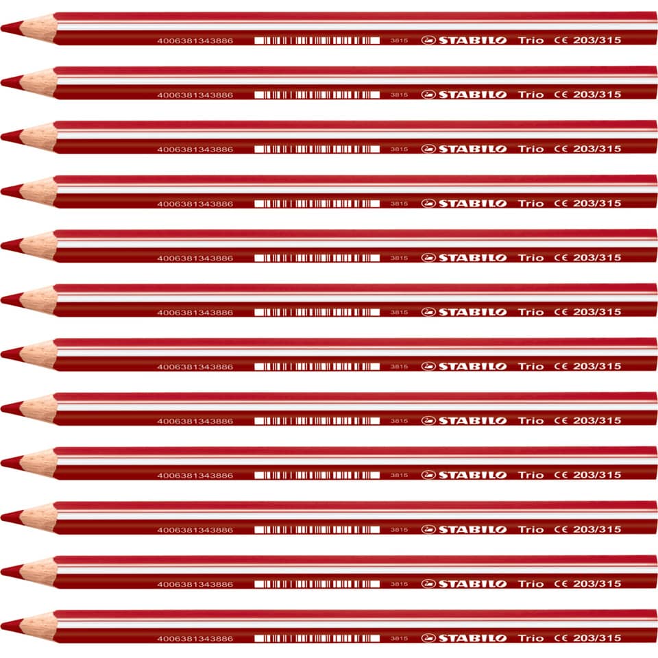 Farbstift Trio®, dick, 4,2 mm, kirschrot STABILO 203/315