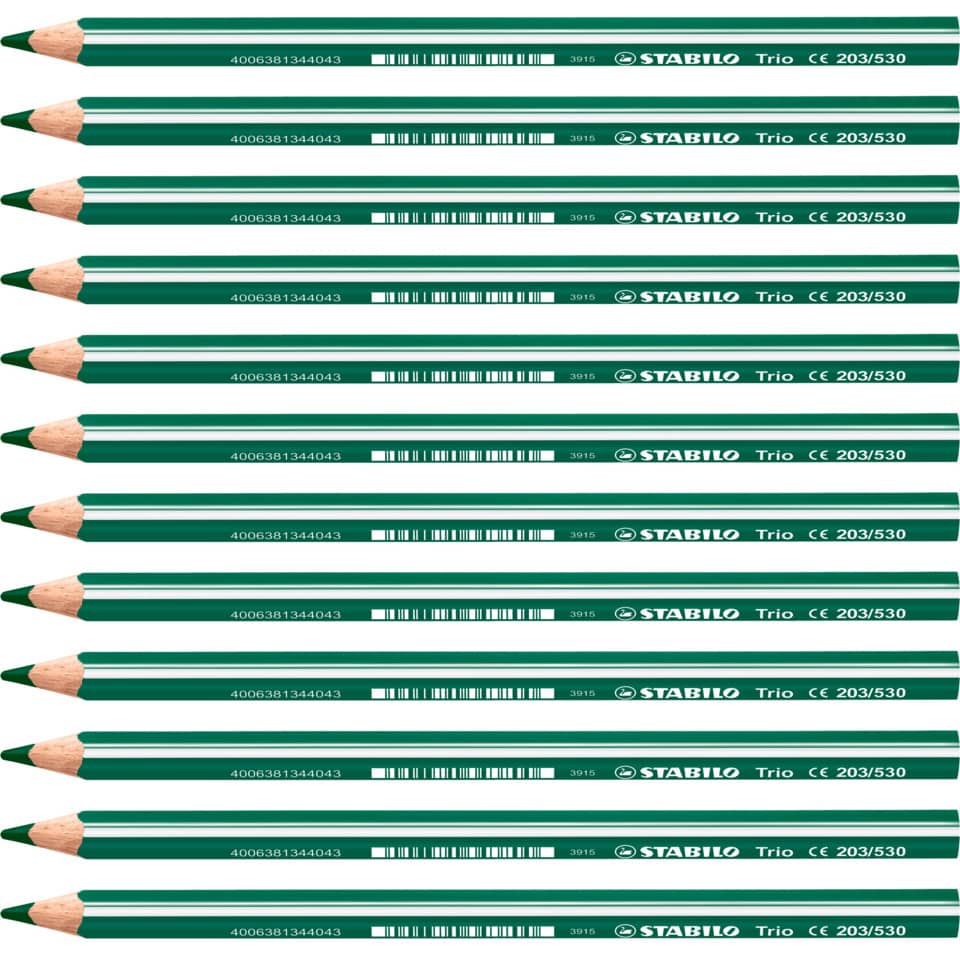 Farbstift Trio®, dick, 4,2 mm, grün STABILO 203/530