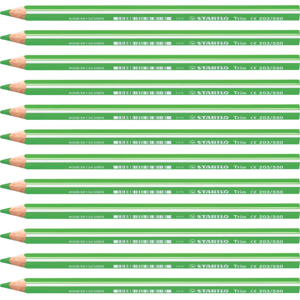 Farbstift Trio®, dick, 4,2 mm, gelbgrün STABILO 203/550