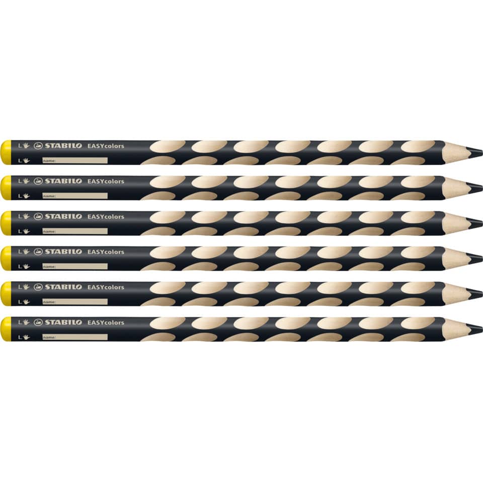 Farbstift EASYcolors, 4,2 mm, schwarz   links STABILO 331/750-6 STABILO 331/750-6  links