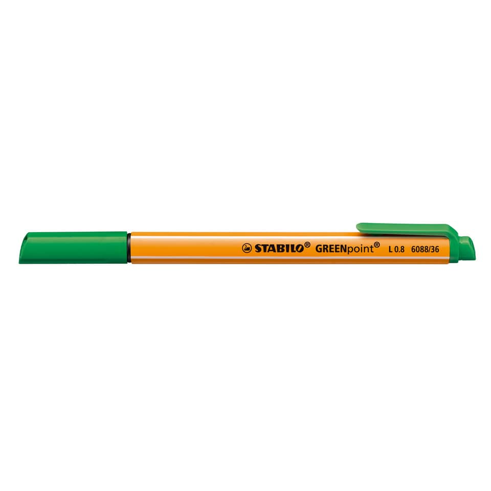 Faserschreiber GREENpoint®, 0,8 mm, grün STABILO 6088/36