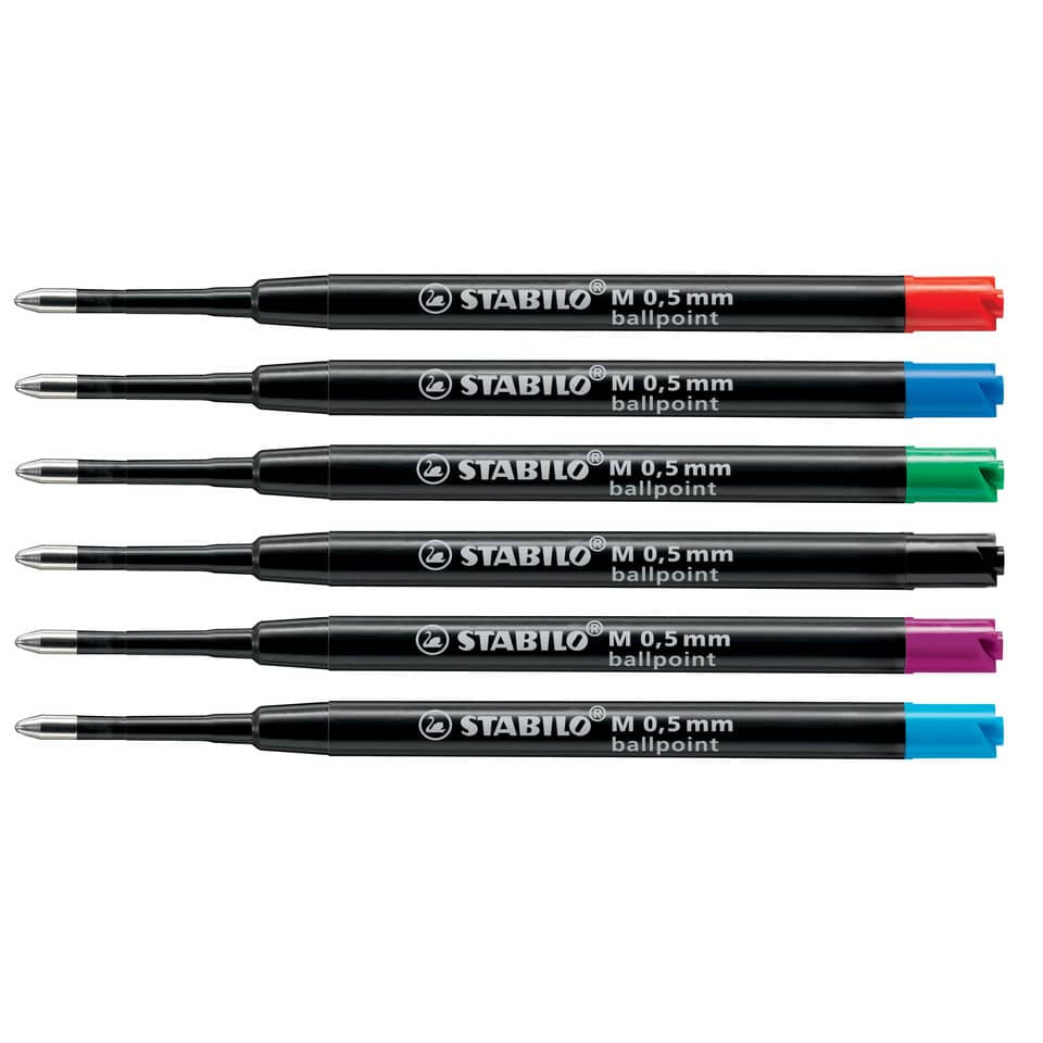 Kugelschreibermine Ballpoint Refill, 0,5 mm, schwarz STABILO 2/046-02 STABILO 2/046-02 Großraum