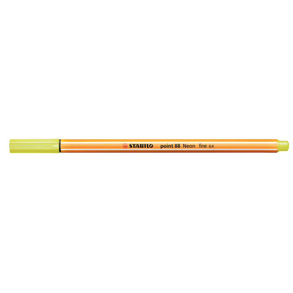 Fineliner point 88®, 0,4 mm, neongelb STABILO 88/024